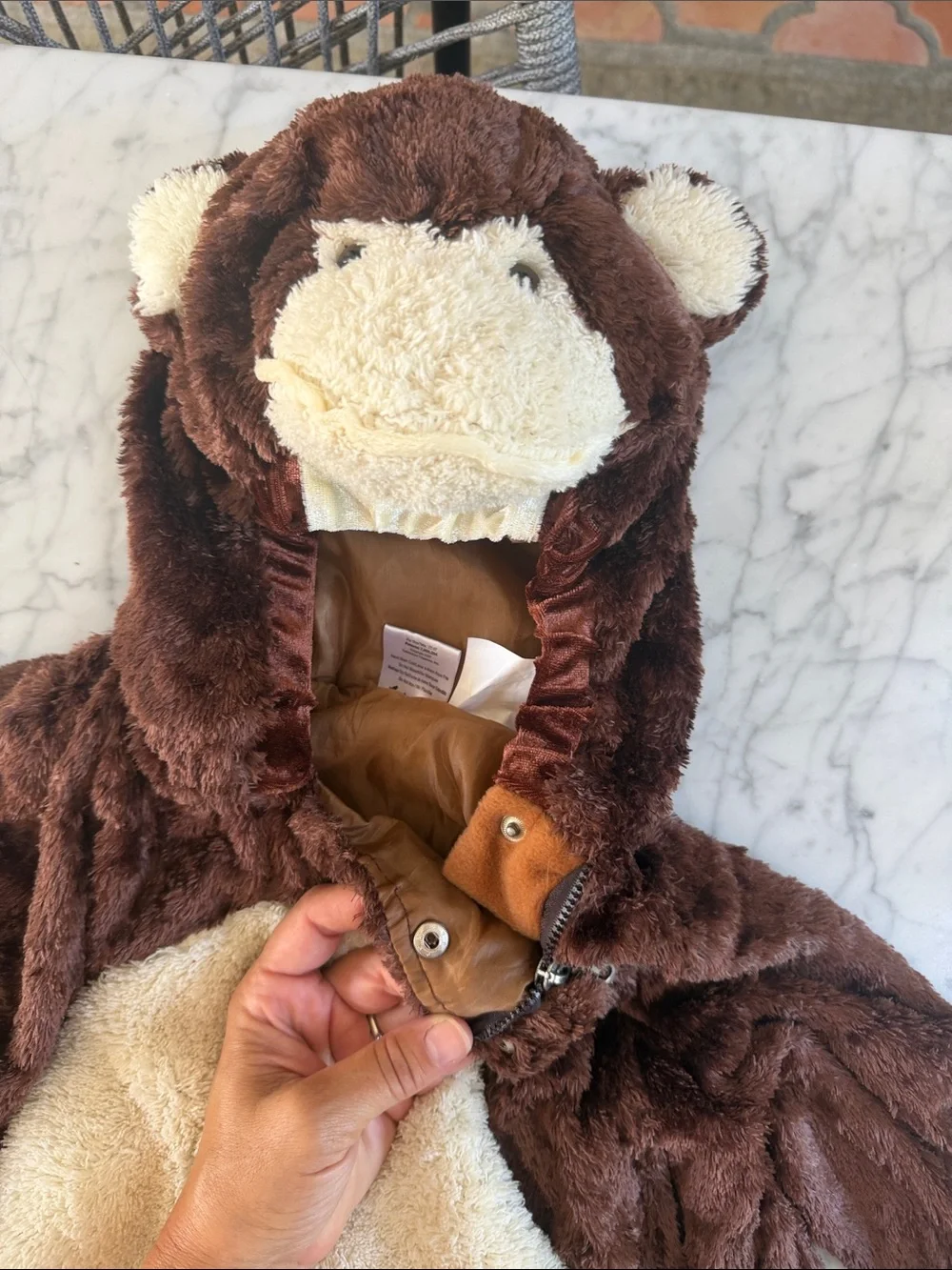 Toddler Monkey Costume Sz 2-3T Silky Soft